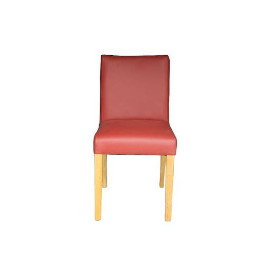Melbourne Leather Dining Chair Red